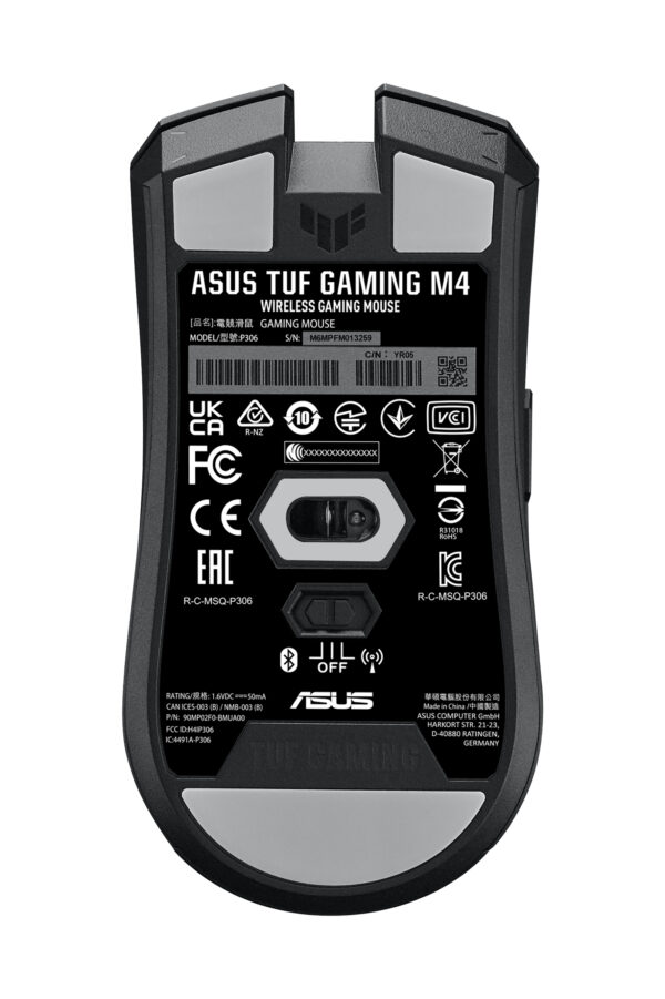 ASUS TUF Gaming M4 Wireless mouse Right-hand RF Wireless + Bluetooth ASUS TUF Gaming M4 Wireless mouse Right-hand RF Wireless + Bluetooth