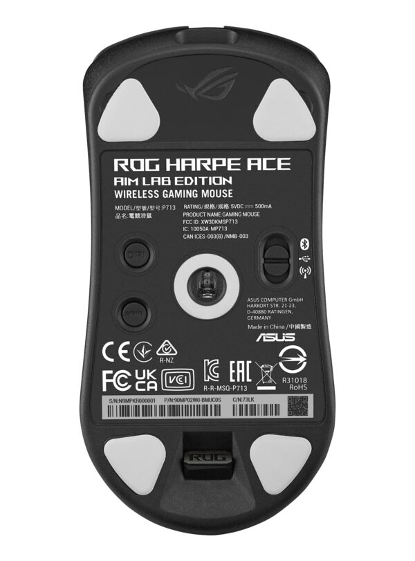ASUS ROG Harpe Ace Aim Lab Edition mouse Gaming Ambidextrous RF ASUS ROG Harpe Ace Aim Lab Edition mouse Gaming Ambidextrous RF