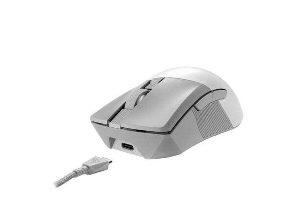 ASUS ROG Gladius III Wireless Aimpoint White mouse Gaming Right-hand ASUS ROG Gladius III Wireless Aimpoint White mouse Gaming Right-hand