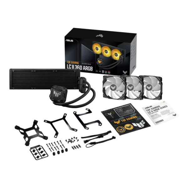 ASUS TUF GAMING LC II 360 ARGB Processor Liquid cooling kit 12 cm ASUS TUF GAMING LC II 360 ARGB Processor Liquid cooling kit 12 cm