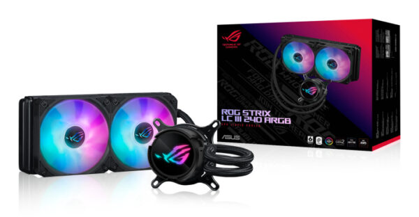 ASUS ROG Strix LC III 240 ARGB Processor Liquid cooling kit 12 cm ASUS ROG Strix LC III 240 ARGB Processor Liquid cooling kit 12 cm
