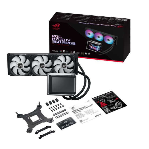 ASUS ROG RYUO IV 360 ARGB Processor All-in-one liquid cooler 12 cm ASUS ROG RYUO IV 360 ARGB Processor All-in-one liquid cooler 12 cm