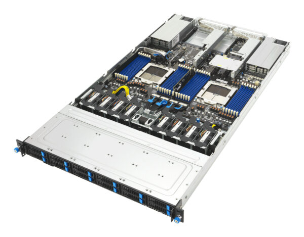 ASUS RS700A-E13-RS12U Rack (1U) Black, Silver
