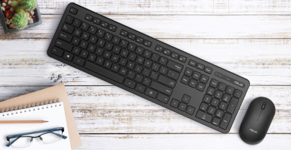 ASUS CW100 keyboard Mouse included Universal RF Wireless Black