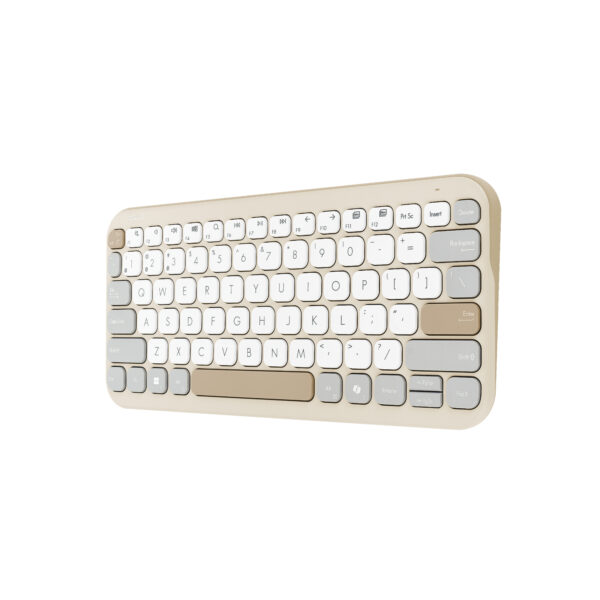 ASUS Marshmallow KW100 keyboard Home Bluetooth Beige ASUS Marshmallow KW100 keyboard Home Bluetooth Beige