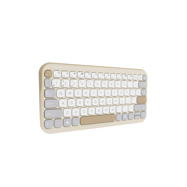ASUS Marshmallow KW100 keyboard Home Bluetooth Beige ASUS Marshmallow KW100 keyboard Home Bluetooth Beige