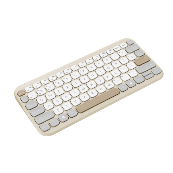 ASUS Marshmallow KW100 keyboard Home Bluetooth Beige ASUS Marshmallow KW100 keyboard Home Bluetooth Beige