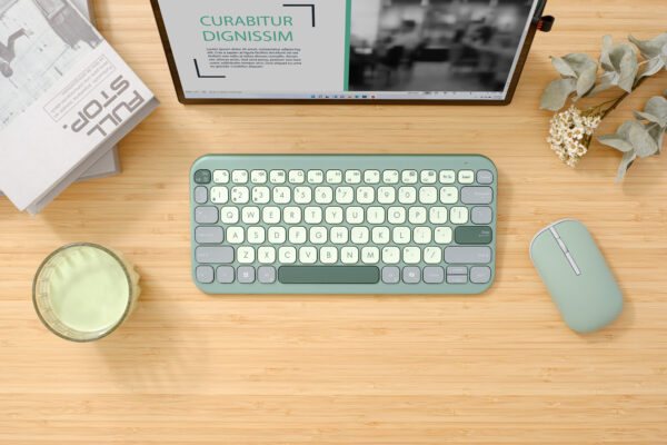 ASUS Marshmallow KW100 keyboard Home Bluetooth Green ASUS Marshmallow KW100 keyboard Home Bluetooth Green