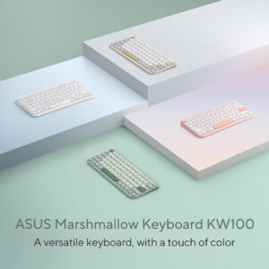 ASUS Marshmallow KW100 keyboard Home Bluetooth Green ASUS Marshmallow KW100 keyboard Home Bluetooth Green