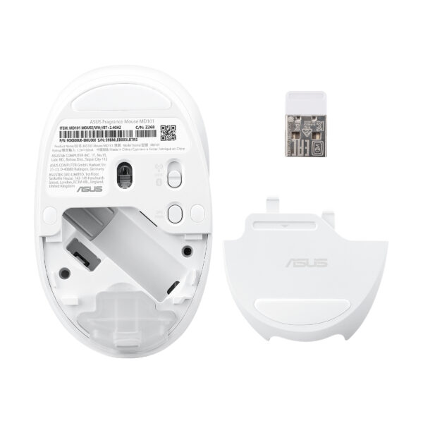 ASUS Fragrance MD101 mouse Home Ambidextrous RF Wireless + Bluetooth ASUS Fragrance MD101 mouse Home Ambidextrous RF Wireless + Bluetooth