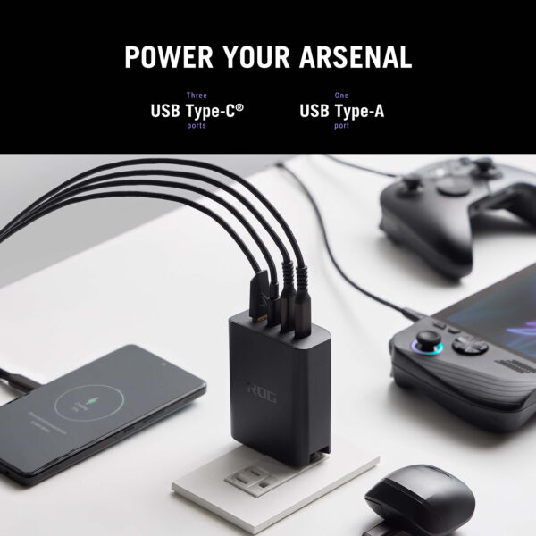 ASUS ROG 140W USB-C GaN Universal Black AC Fast charging Indoor ASUS ROG 140W USB-C GaN Universal Black AC Fast charging Indoor