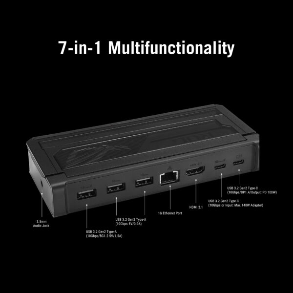 ASUS ROG Bulwark Dock (2025) DG300 mobile device dock station ASUS ROG Bulwark Dock (2025) DG300 mobile device dock station