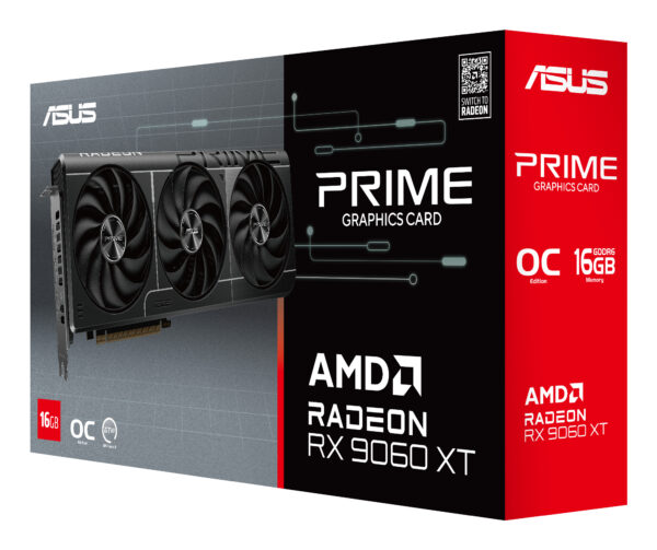 ASUS Prime Radeon RX 9060 XT O16G AMD 16 GB GDDR6 ASUS Prime Radeon RX 9060 XT O16G AMD 16 GB GDDR6