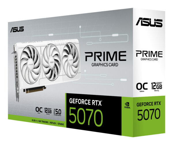 ASUS Prime -RTX5070-O12G-WHITE NVIDIA GeForce RTX 5070 12 GB GDDR7 ASUS Prime -RTX5070-O12G-WHITE NVIDIA GeForce RTX 5070 12 GB GDDR7