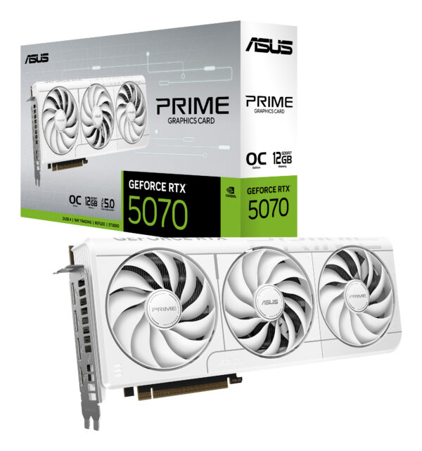 ASUS Prime -RTX5070-O12G-WHITE NVIDIA GeForce RTX 5070 12 GB GDDR7 ASUS Prime -RTX5070-O12G-WHITE NVIDIA GeForce RTX 5070 12 GB GDDR7