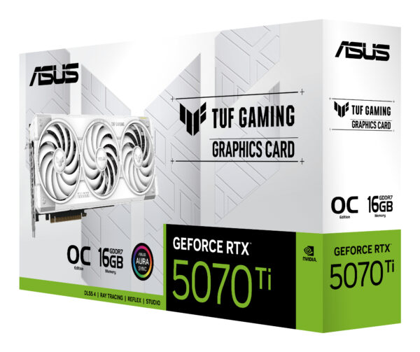 ASUS TUF Gaming TUF-RTX5070TI-O16G-WHITE-GAMING NVIDIA GeForce RTX ASUS TUF Gaming TUF-RTX5070TI-O16G-WHITE-GAMING NVIDIA GeForce RTX