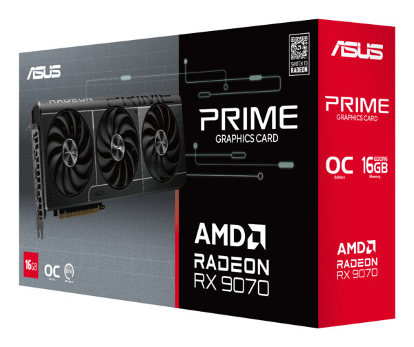 ASUS Prime -RX9070-O16G-EVO AMD Radeon RX 9070 16 GB GDDR6 ASUS Prime -RX9070-O16G-EVO AMD Radeon RX 9070 16 GB GDDR6