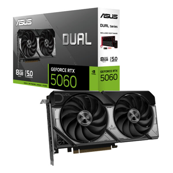 ASUS Dual -RTX5060-8G NVIDIA GeForce RTX 5060 8 GB GDDR7 ASUS Dual -RTX5060-8G NVIDIA GeForce RTX 5060 8 GB GDDR7
