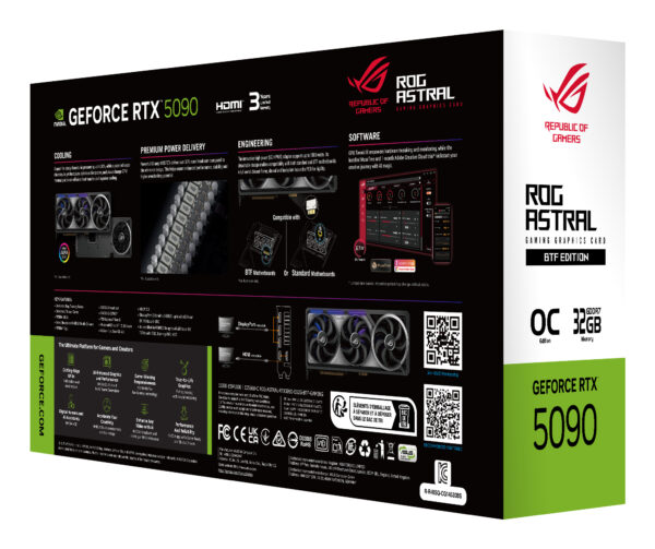 ASUS ROG Astral - -RTX5090-O32G-BTF-GAMING NVIDIA GeForce RTX 5090 32