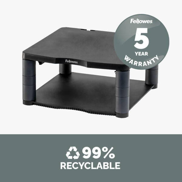 Fellowes Premium Monitor Riser Graphite Fellowes Premium Monitor Riser Graphite