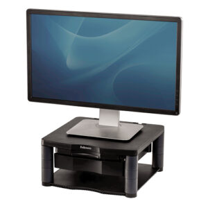 Fellowes Computer Monitor Stand with 3 Height Adjustments - Premium Fellowes Computer Monitor Stand with 3 Height Adjustments - Premium