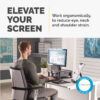 Fellowes Computer Monitor Stand with 3 Height Adjustments - Premium Fellowes Computer Monitor Stand with 3 Height Adjustments - Premium
