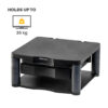 Fellowes Computer Monitor Stand with 3 Height Adjustments - Premium Fellowes Computer Monitor Stand with 3 Height Adjustments - Premium