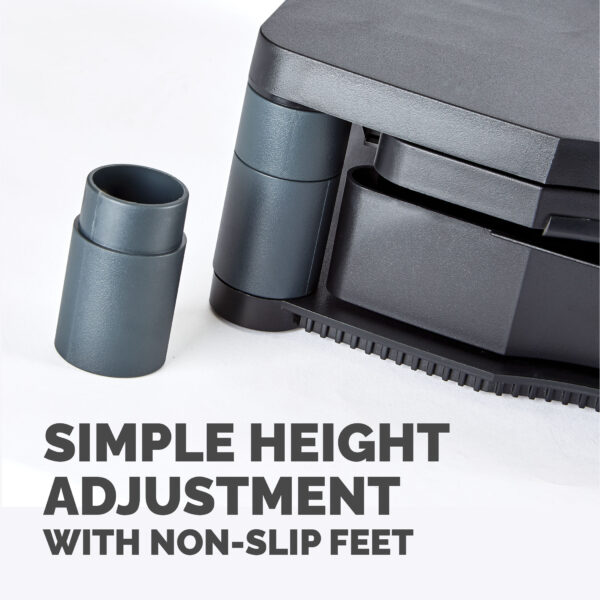 Fellowes Computer Monitor Stand with 3 Height Adjustments - Premium Fellowes Computer Monitor Stand with 3 Height Adjustments - Premium