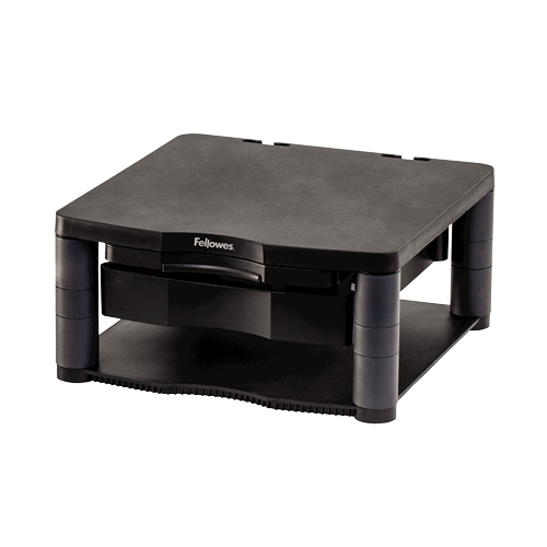 Fellowes Computer Monitor Stand with 3 Height Adjustments - Premium Fellowes Computer Monitor Stand with 3 Height Adjustments - Premium