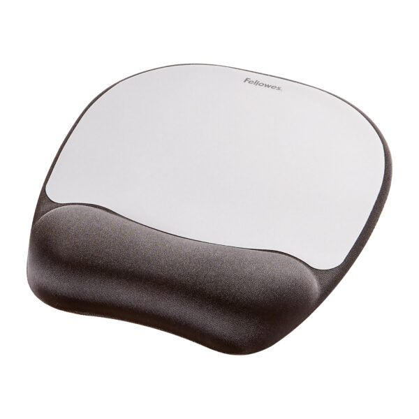 Fellowes Mouse Mat Wrist Support - Memory Foam Mouse Pad with Soft Fellowes Mouse Mat Wrist Support - Memory Foam Mouse Pad with Soft
