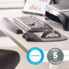 Fellowes Mouse Mat Wrist Support - Memory Foam Mouse Pad with Soft Fellowes Mouse Mat Wrist Support - Memory Foam Mouse Pad with Soft