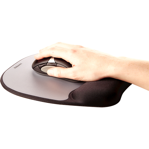 Fellowes Mouse Mat Wrist Support - Memory Foam Mouse Pad with Soft Fellowes Mouse Mat Wrist Support - Memory Foam Mouse Pad with Soft