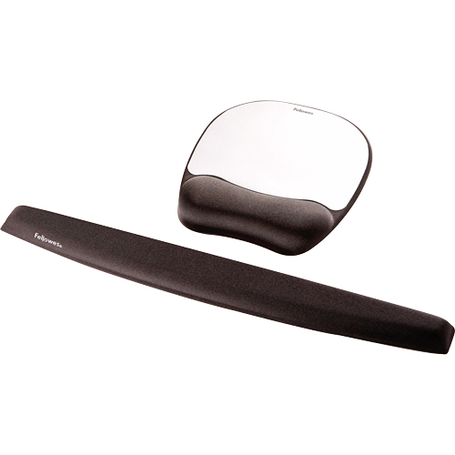 Fellowes Mouse Mat Wrist Support - Memory Foam Mouse Pad with Soft Fellowes Mouse Mat Wrist Support - Memory Foam Mouse Pad with Soft
