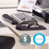 Fellowes Mouse Mat Wrist Support - PlushTouch Mouse Pad with Non Slip Fellowes Mouse Mat Wrist Support - PlushTouch Mouse Pad with Non Slip