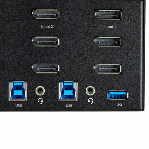 StarTech.com 2 Port Triple Monitor DisplayPort KVM Switch - 4K 60Hz