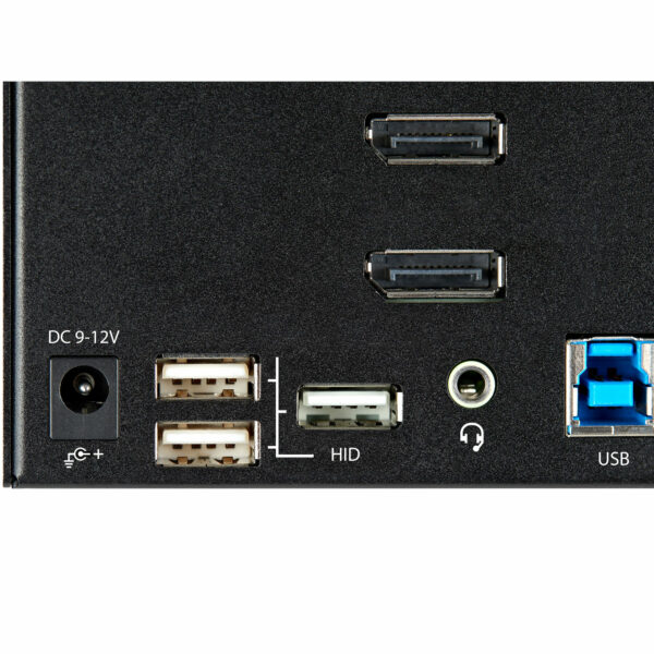 StarTech.com 2 Port Triple Monitor DisplayPort KVM Switch - 4K 60Hz