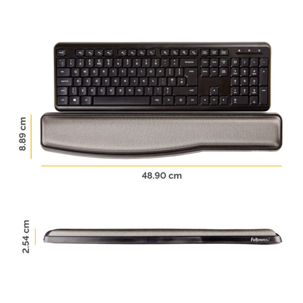 Fellowes Keyboard Wrist Rest - Premium Gel Wrist Rest with Non Skid Fellowes Keyboard Wrist Rest - Premium Gel Wrist Rest with Non Skid