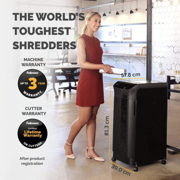 Fellowes Paper Shredder 350 Sheet Auto Feed Cross Cut Shredder