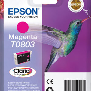 Epson Hummingbird Singlepack Magenta T0803 Claria Photographic Ink