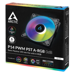 ARCTIC P14 PWM PST A-RGB 0dB - Semi-Passive 140 mm Fan with Digital