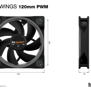 be quiet! Light Wings 120mm ARGB PWM Fan Black