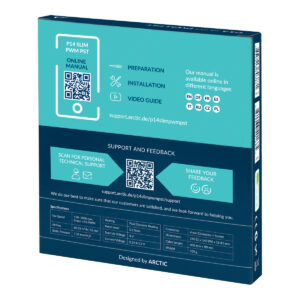 ARCTIC P14 Slim PWM PST Pressure-optimised 140 mm PWM Fan with