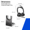 POLY VOYFOCUS2-M USB-C/A+CHARGESTAND