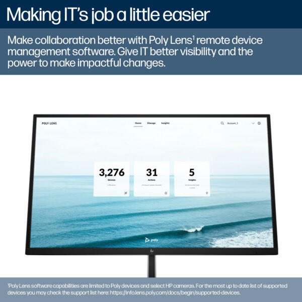 POLY STU E60 SMART CAMERA 4K