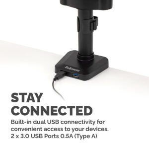 Fellowes Platinum Series Triple Monitor Arm - Monitor Mount for Three