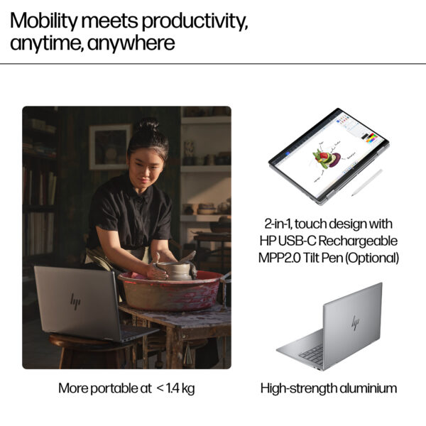 HP ENVY x360 14-fa0009na AMD Ryzen™ 5 8640HS Hybrid (2-in-1) 35.6 cm HP ENVY x360 14-fa0009na AMD Ryzen™ 5 8640HS Hybrid (2-in-1) 35.6 cm