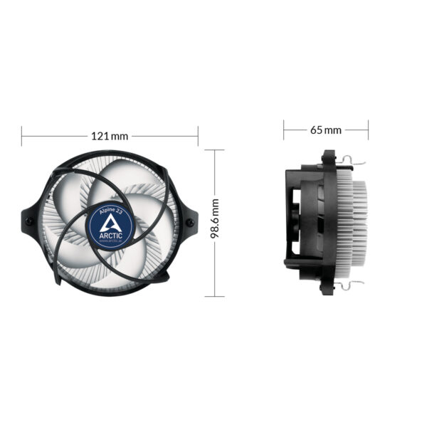 ARCTIC Alpine 23 - Compact AMD CPU-Cooler Processor Air cooler 9 cm