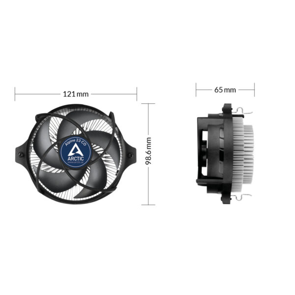 ARCTIC Alpine 23 CO - Compact AMD CPU-Cooler for continuous operation ARCTIC Alpine 23 CO - Compact AMD CPU-Cooler for continuous operation