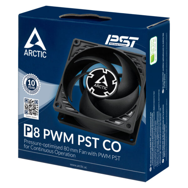 ARCTIC P8 PWM PST CO - Pressure-optimised 80 mm Fan with PWM PST for