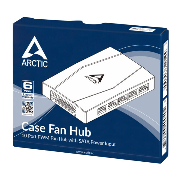 ARCTIC Case Fan Hub - 10 Port PWM Fan Hub with SATA Power ARCTIC Case Fan Hub - 10 Port PWM Fan Hub with SATA Power